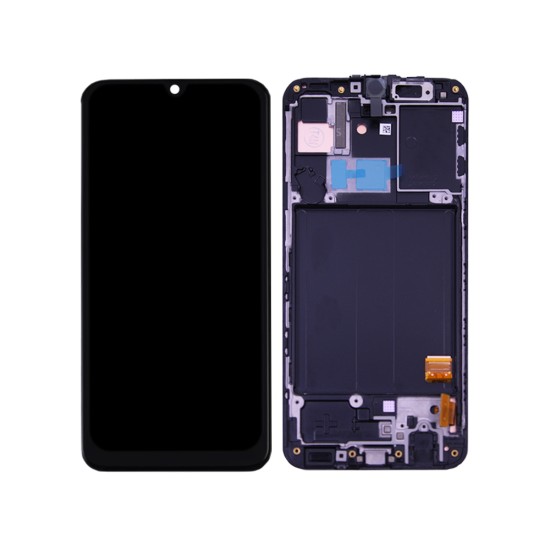 Touch+Display+Frame Samsung Galaxy A40 2019/A405 Service Pack Preto